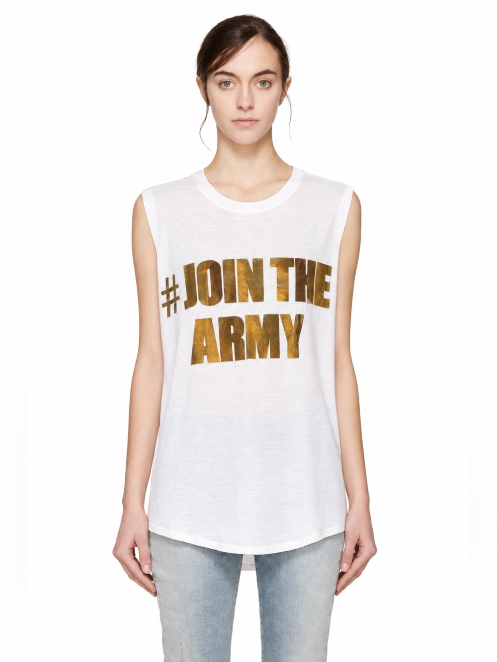 26. Balmain $650 oversized jersey sleeveless top 100% cotton. 8/10